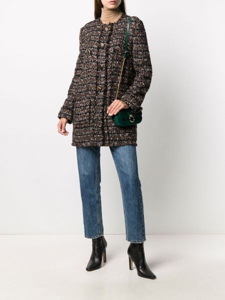 Manteau en tweed Dolce & Gabbana marron