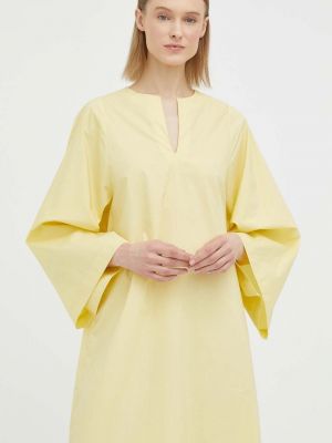 Бавовняна довга сукня оверсайз By Malene Birger жовта
