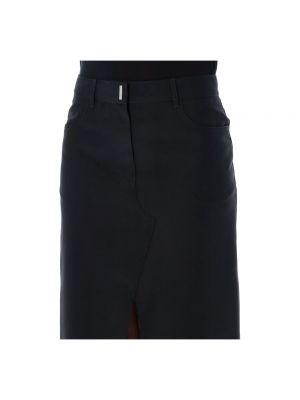 Falda larga de cintura alta Givenchy negro