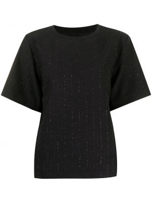 Camiseta a rayas Armani Exchange negro