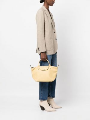 Shopperka Longchamp żółta