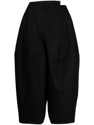 Pantaloni cu croială lejeră asimetrice Comme Des Garçons negru