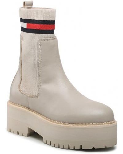 Chelsea boots Tommy Jeans beige