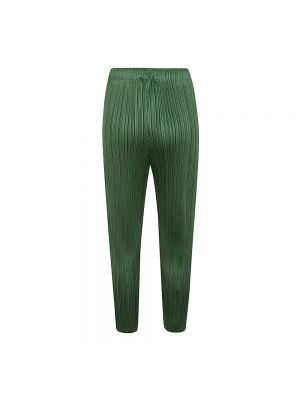 Spodnie slim fit Issey Miyake zielone