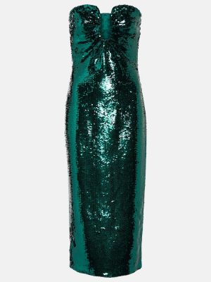 Zelené midi šaty Roland Mouret