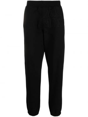 Памучни спортни панталони C.p. Company черно