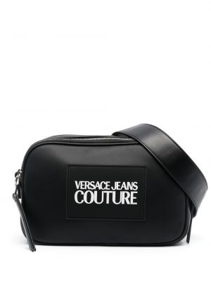 Crossbody rokassoma ar apdruku Versace Jeans Couture melns