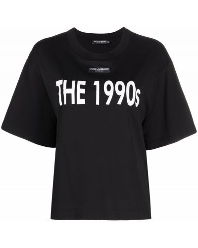 Camiseta con estampado Dolce & Gabbana negro