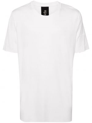 Βαμβακερή μπλούζα με στρογγυλή λαιμόκοψη Thom Krom λευκό