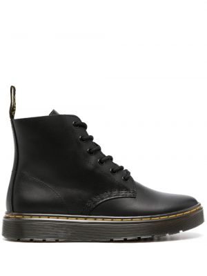 Snørebånd høje flade støvler Dr. Martens sort