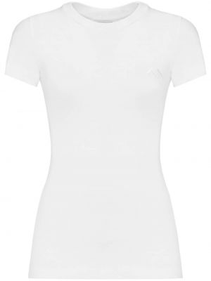 Βαμβακερή μπλούζα Alexander Mcqueen λευκό