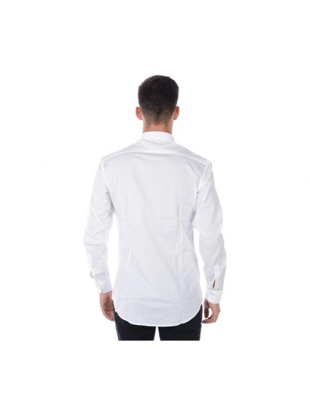 Camisa con escote v Daniele Alessandrini blanco