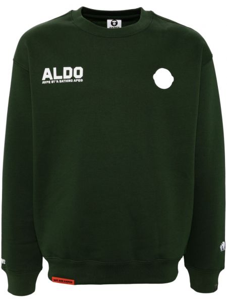 Rund hals sweatshirt med rund hals Aape By *a Bathing Ape® grøn