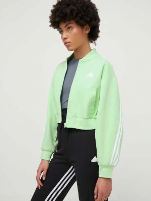 Зелений светр з аплікацією Adidas