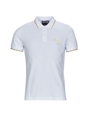 Tricou polo Versace Jeans Couture alb