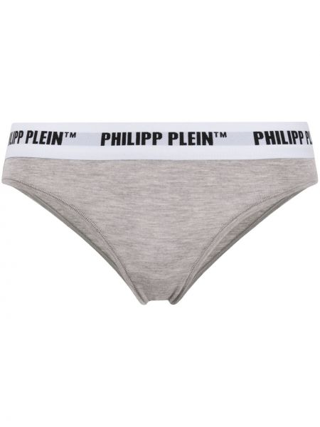 Tangas con bordado Philipp Plein gris