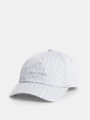 Gorra de algodón Calvin Klein azul