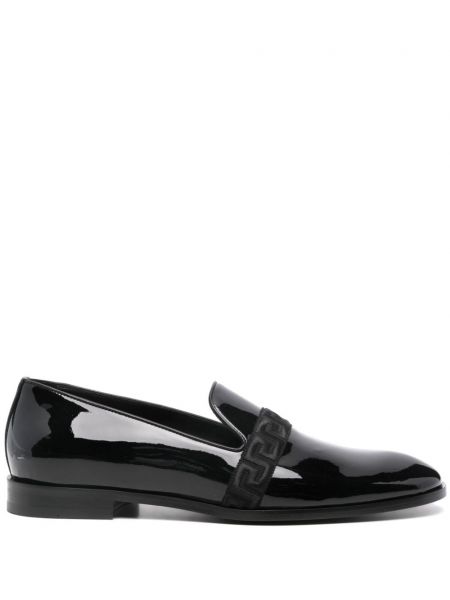 Læder loafers Versace sort