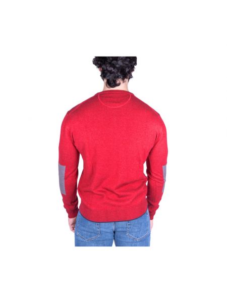 Jersey con bordado de algodón de tela jersey La Martina rojo