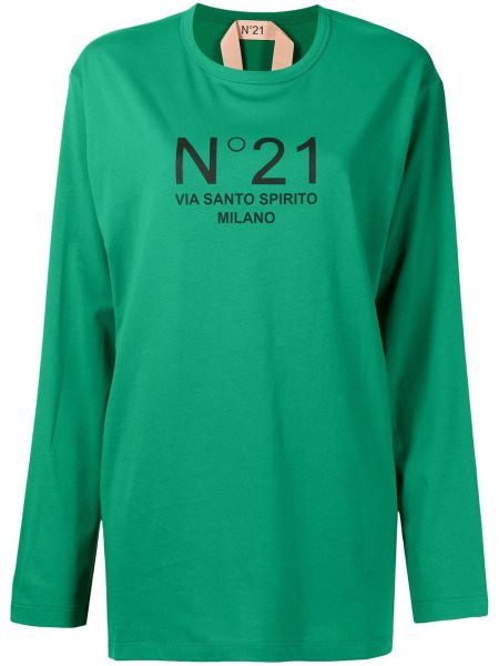 Tričko s potlačou N°21 zelená