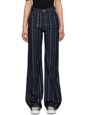 Темно-синие джинсы с лучами Vivienne Westwood