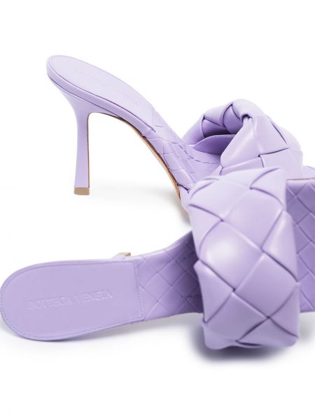 Sandalias con tacón Bottega Veneta violeta