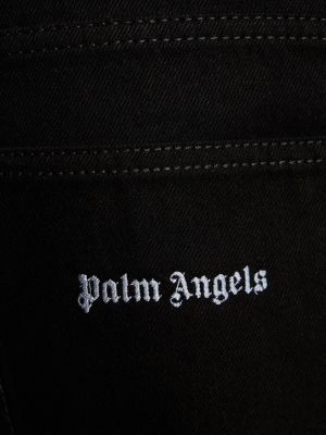 Voľné bavlnené džínsy Palm Angels čierna