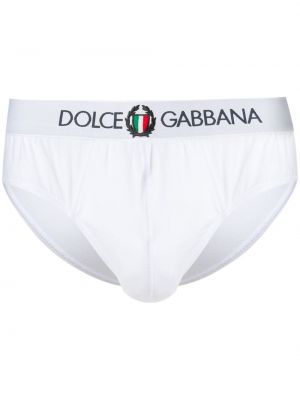 Priliehavé nohavičky Dolce & Gabbana biela