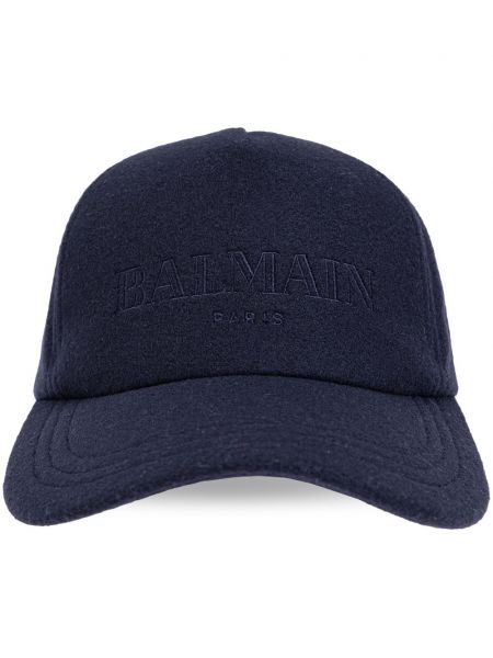 Broderet cap Balmain blå