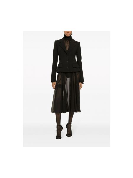 Falda midi Dolce & Gabbana negro