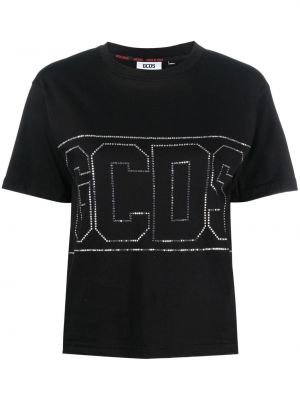 T-krekls ar radzēm Gcds melns