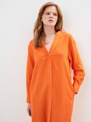 Платье-рубашка Savage оранжевое