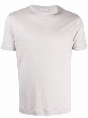 Прилепнала тениска с кръгло деколте Cruciani бяло