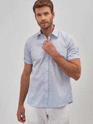Bavlněná košile s krátkými rukávy relaxed fit Altinyildiz Classics