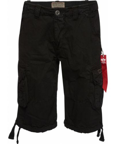 Pantaloni cargo cu buzunare Alpha Industries negru