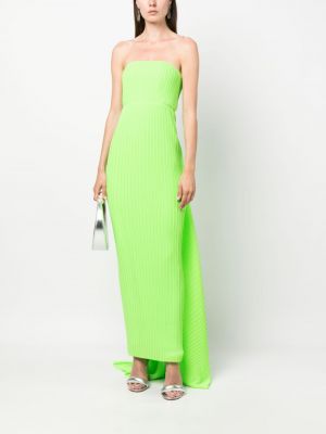 Sukienka długa plisowana Solace London zielona