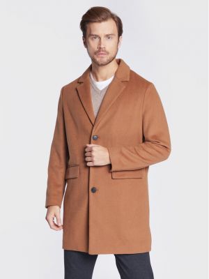 Cappotto di lana United Colors Of Benetton marrone