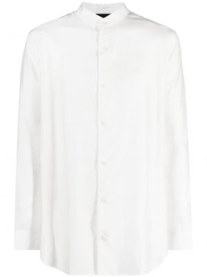 Риза от модал Emporio Armani бяло