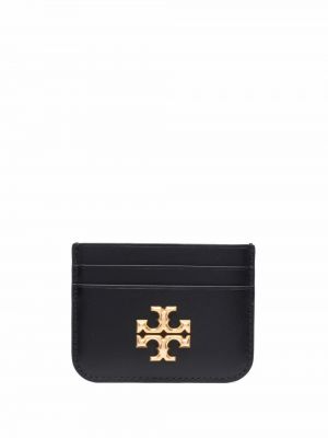 Dabīgās ādas maku Tory Burch melns