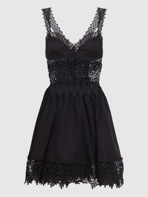 Черное кружевное коктейльное платье Charo Ruiz