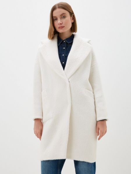 Пальто с мехом Louren Wilton белое