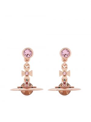 Boucles d'oreilles à boucle Vivienne Westwood rose