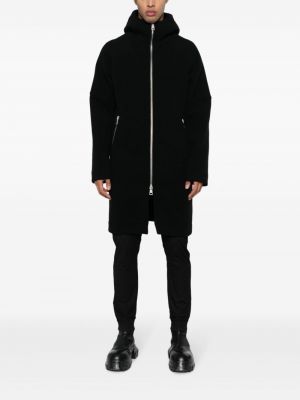 Mantel mit reißverschluss mit kapuze Andrea Ya'aqov schwarz
