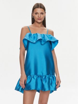 Κοκτέιλ φόρεμα Silvian Heach μπλε