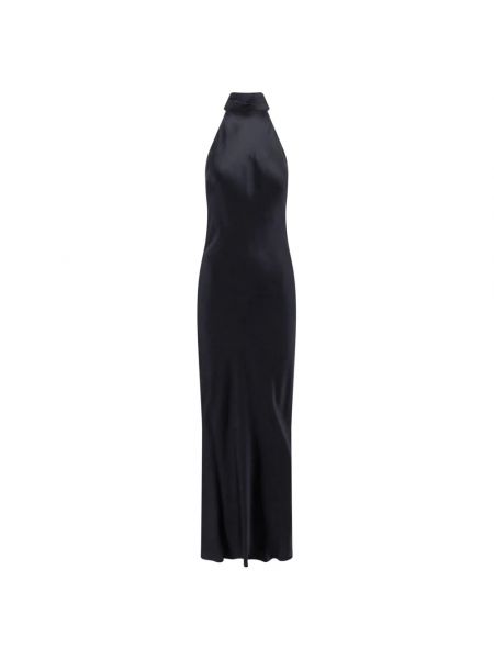 Jedwabna sukienka Semicouture czarna