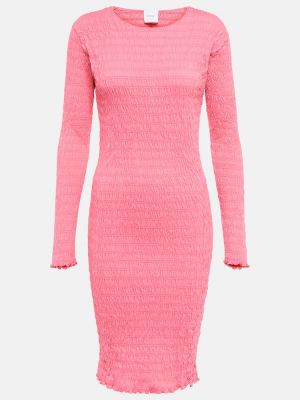 Pamučna mini haljina od jersey Patou ružičasta