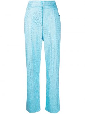Pantaloni de cristal Giuseppe Di Morabito albastru