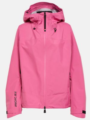 Smučarska jakna s kapuco Moncler Grenoble roza