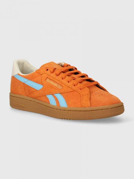Sneakerși din piele Reebok Classic portocaliu