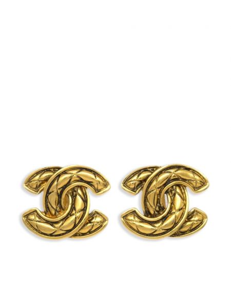 Náušnice Chanel Pre-owned zlaté